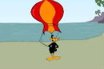 Paško Patak skače padobranom iz Aviona